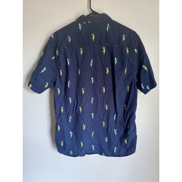 Tommy Bahama men’s hula cotton button Hawaiian party shirt sz M islander resort - Picture 3 of 6